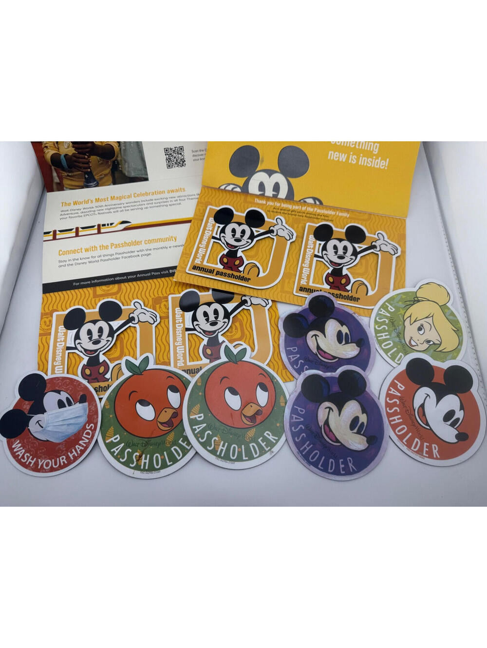 Lot of  10 - Walt Disney World Mickey Mouse Annual Passholder AP Magnets